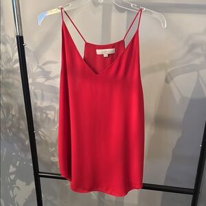 Red Flowy Tank